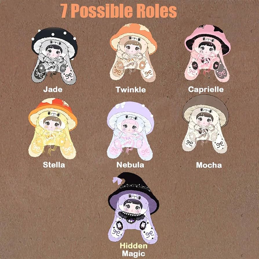 Nommi Blind Box Plush Figures, Cute Vinyl Blind Box Plush